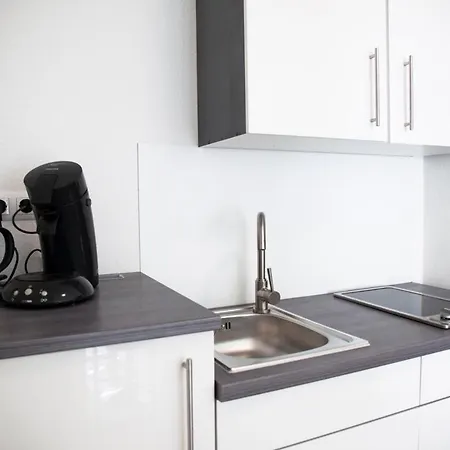 Apartment Center Studio Extra Comfort Luxury Double Bed Kitchen